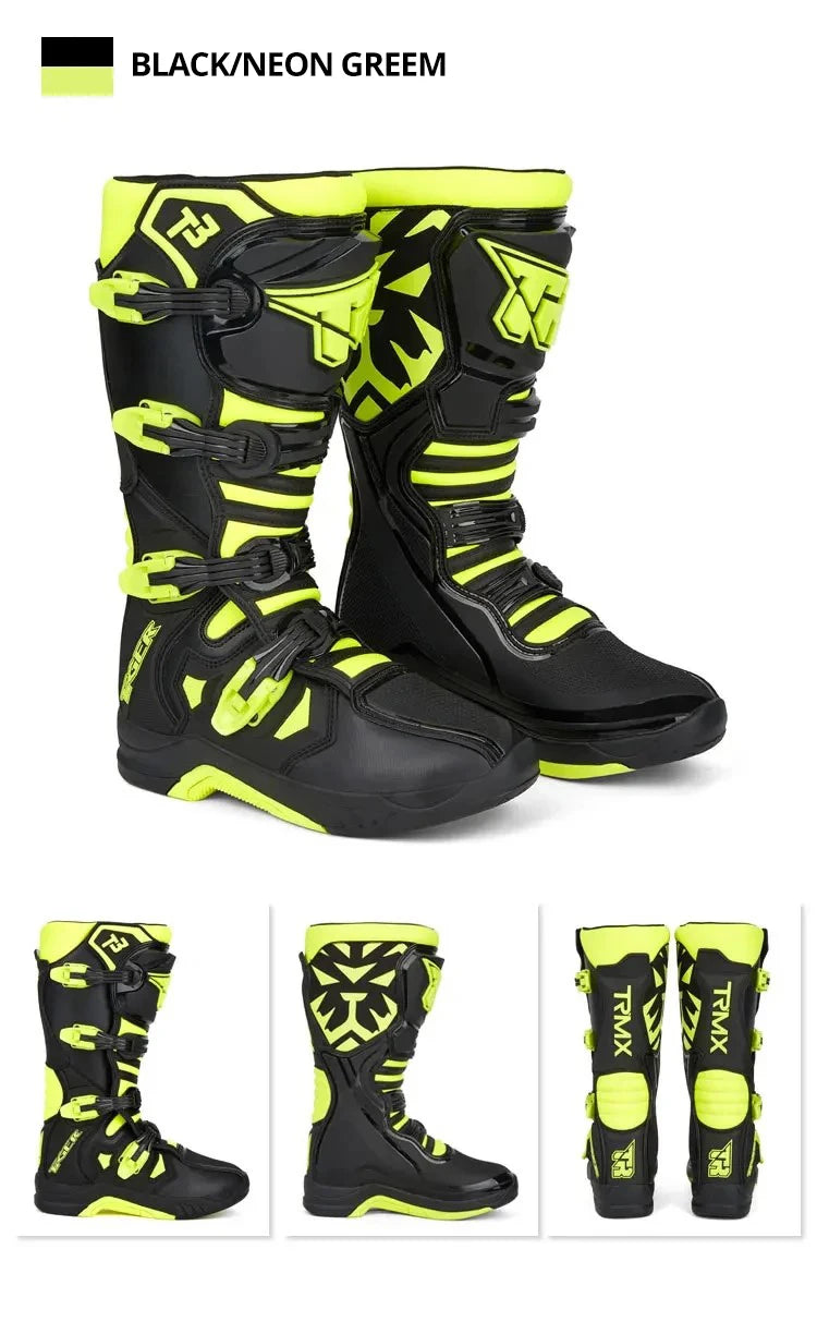 Professional Motocross Racing Long Boots