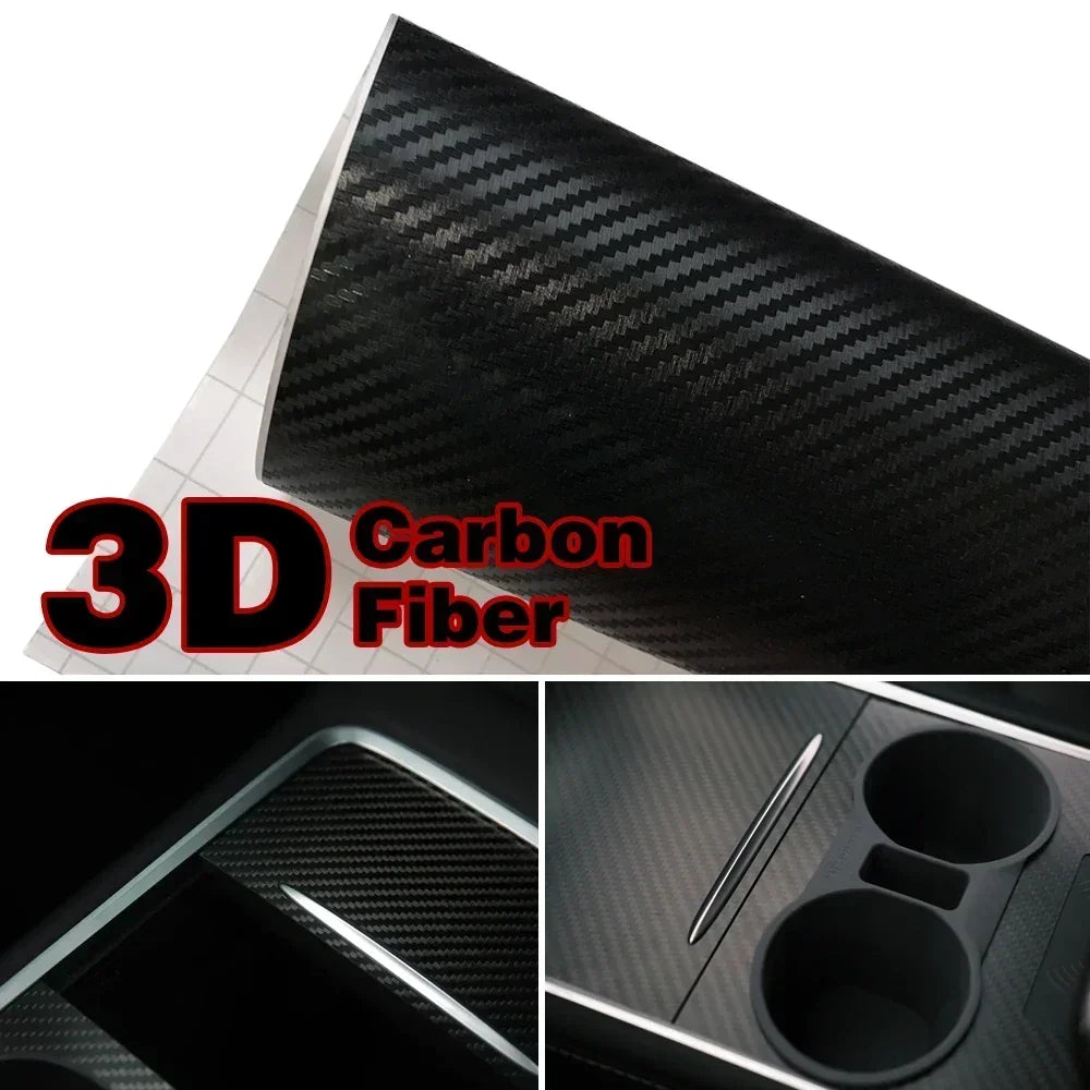 Carbon Fiber Vinyl Wrap Films - Glossy Matte Finish