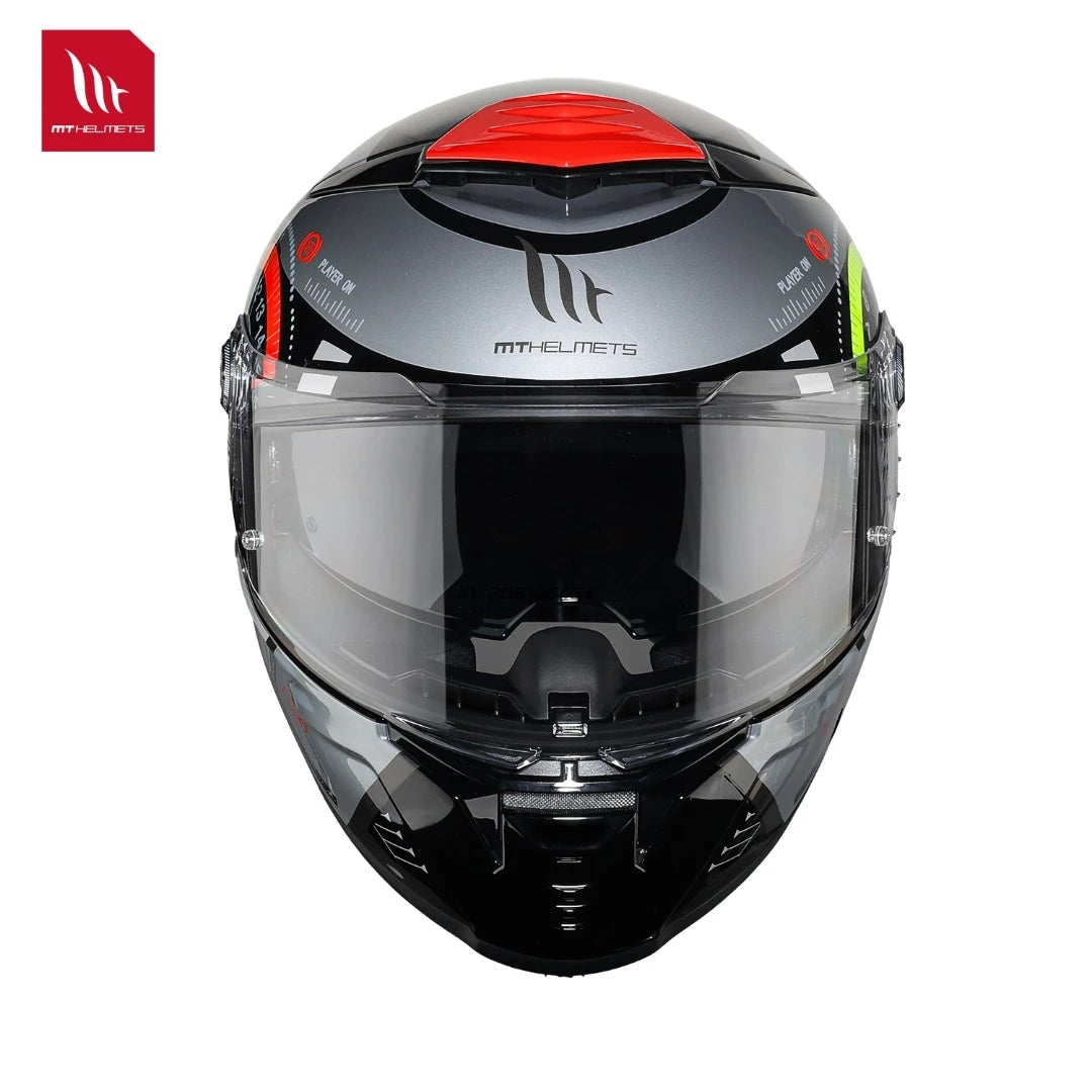Full Face Motorcycle Helmet with Clear Visor