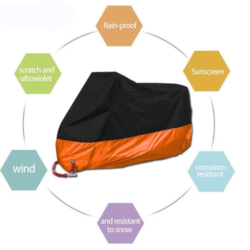Motorcycle Waterproof UV Protector Cover - 15 Color Options