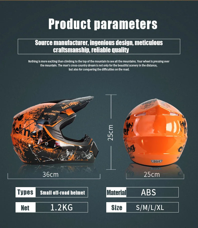 Kids Motocross Off-Road Motorcycle Helmet