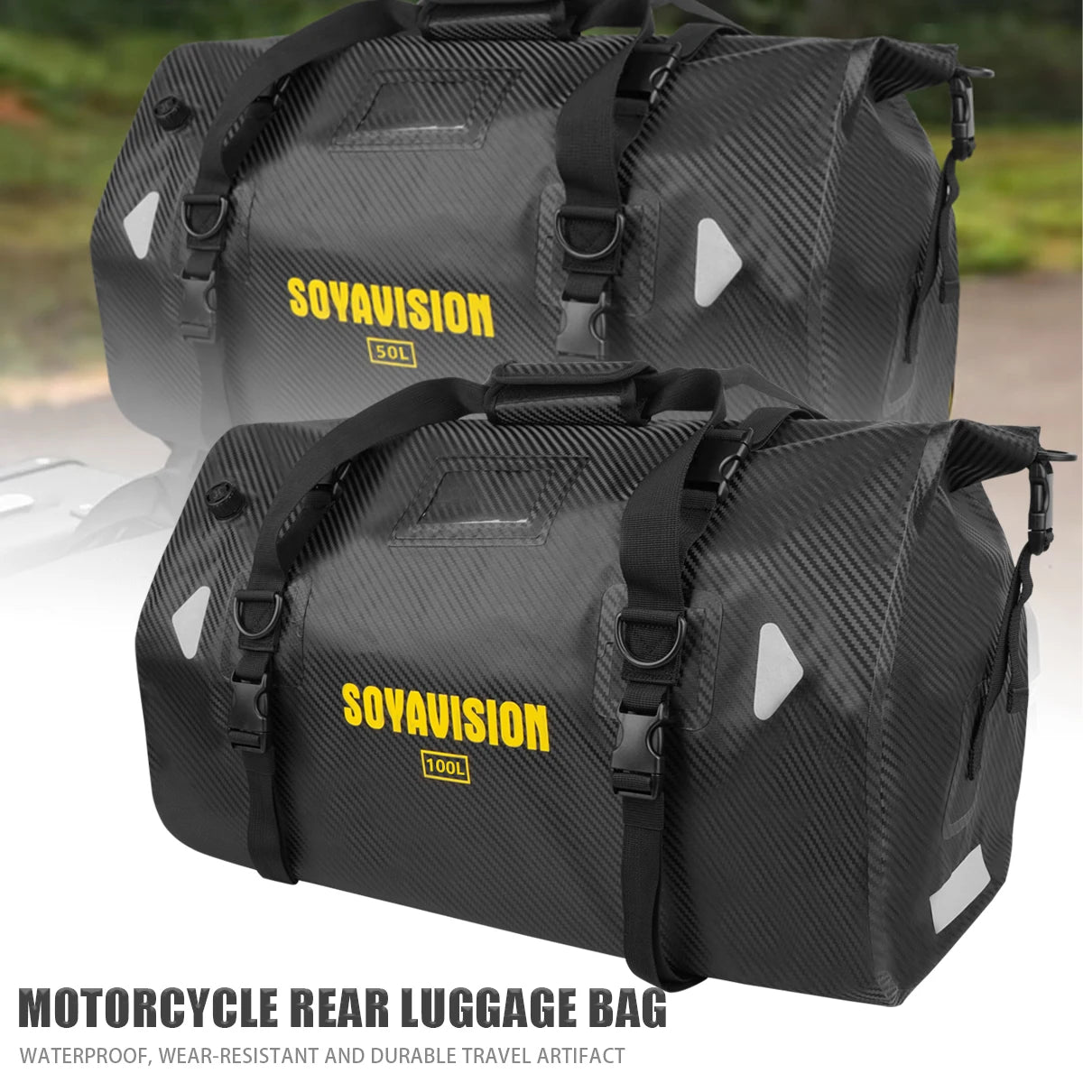 Waterproof Motorcycle Tail Bag 66L