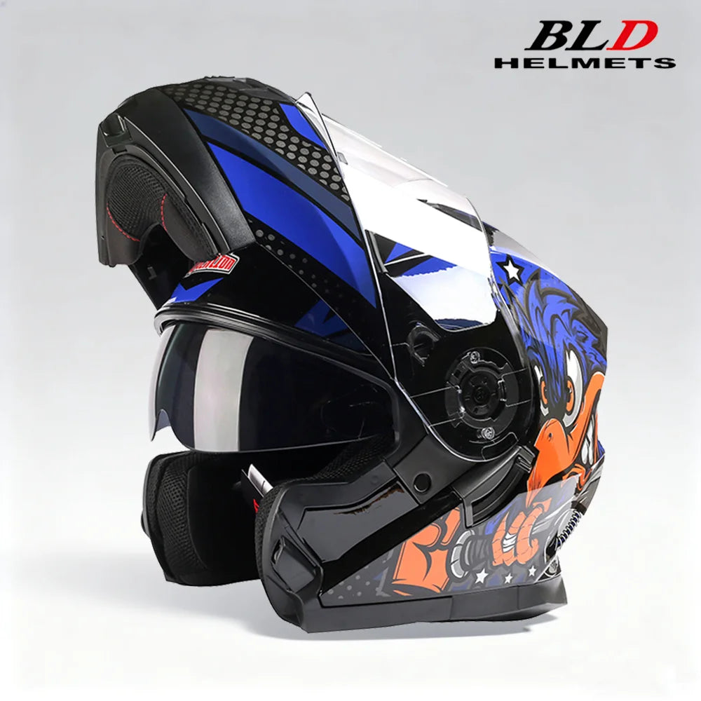 Double Visor Flip-Up Motorcycle Helmet