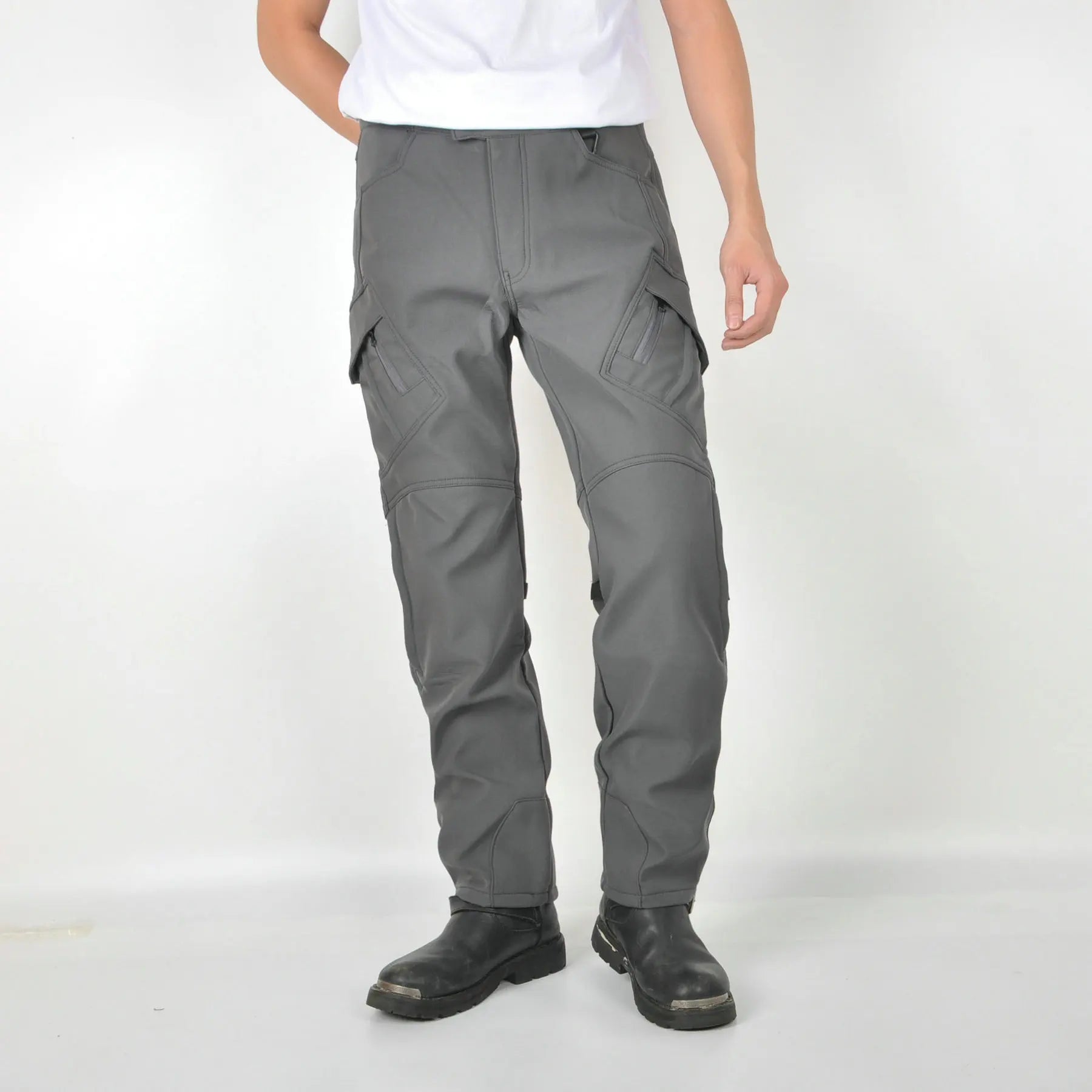Classic Motorcycle Rider Pants for Autumn and Winter