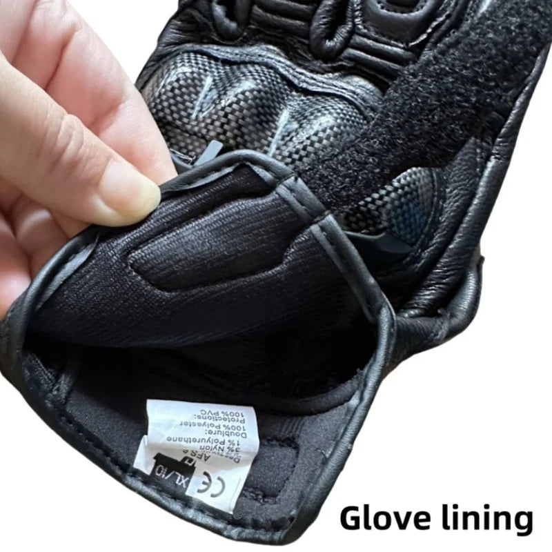 Leather Touchscreen Riding Gloves