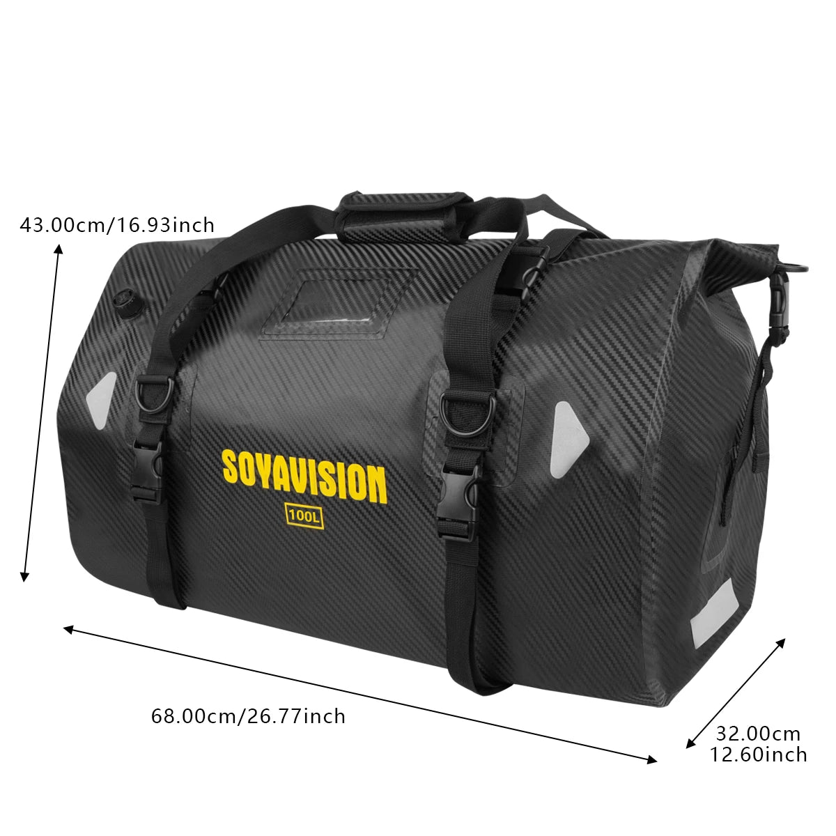 Waterproof Motorcycle Tail Bag 66L