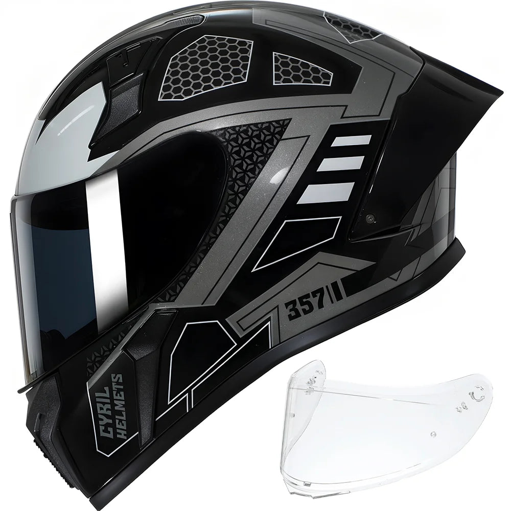 Premium Full Face Motorcycle Helmet - Dual Safety Certified