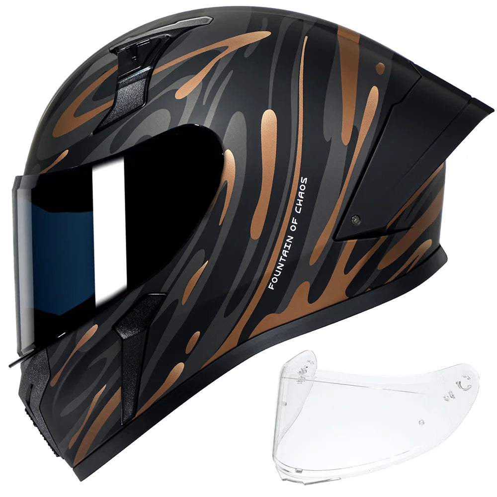 Premium Full Face Motorcycle Helmet - Dual Safety Certified