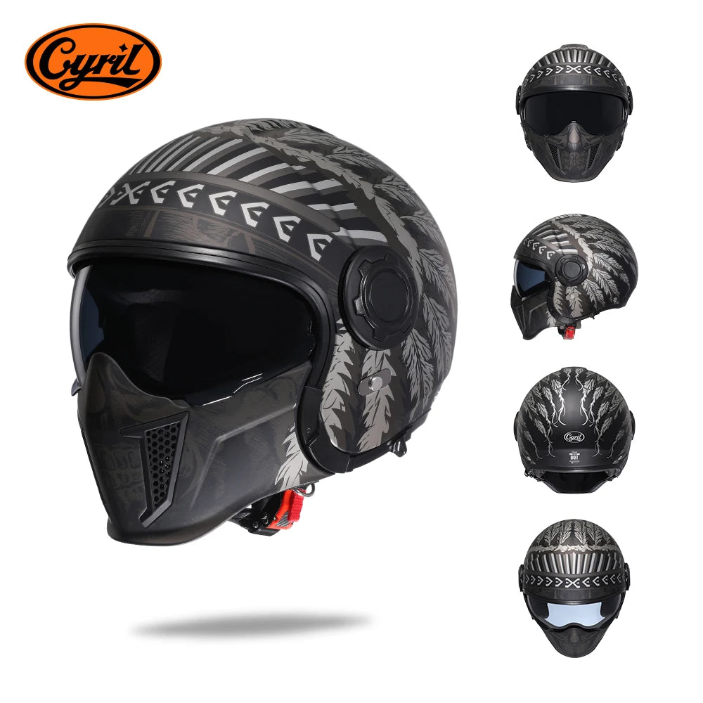 Cyril Motorcycle Helmet for Men and Women