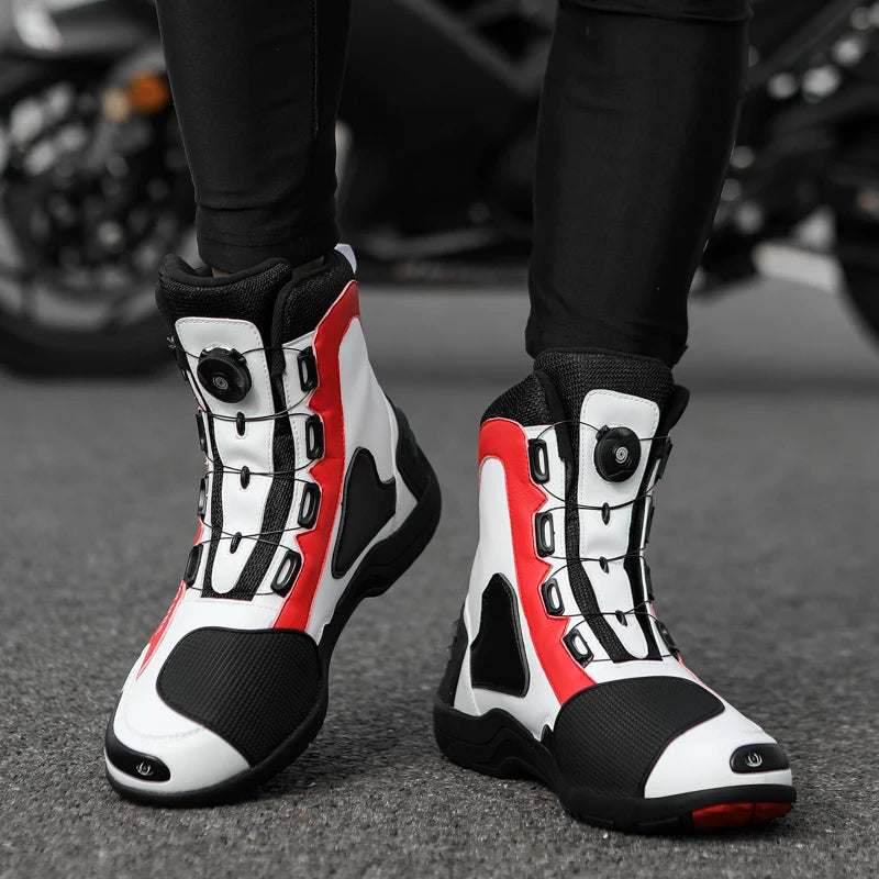 High-Top Motorbike Boots