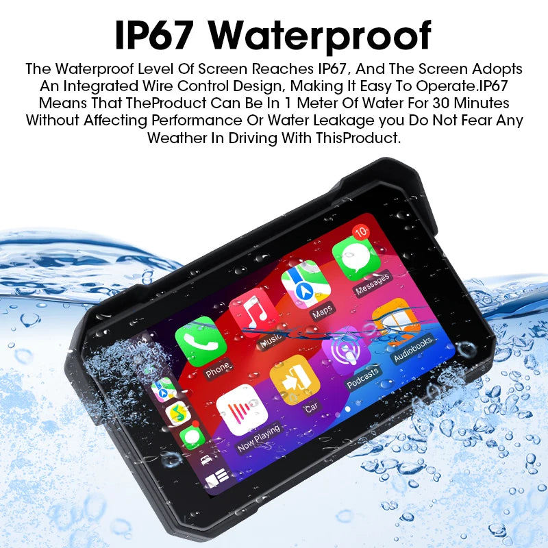 Waterproof motorcycle dashboard display motorcycle display screen