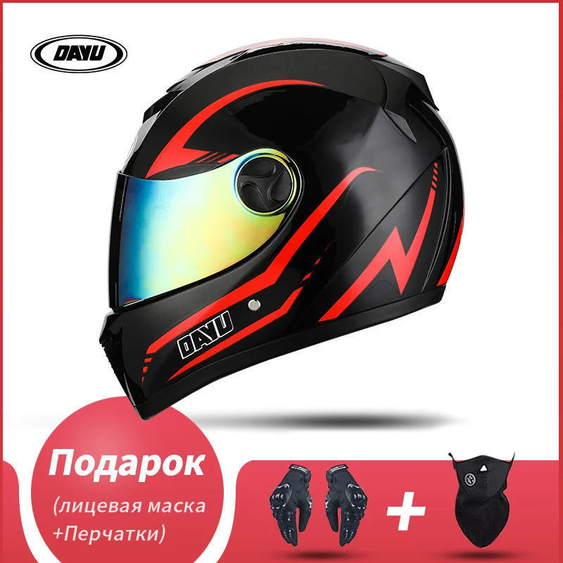 Dual Visor Full Face Modular Motorcycle Helmet