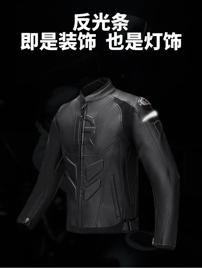 Men's Leather Motorcycle Jacket