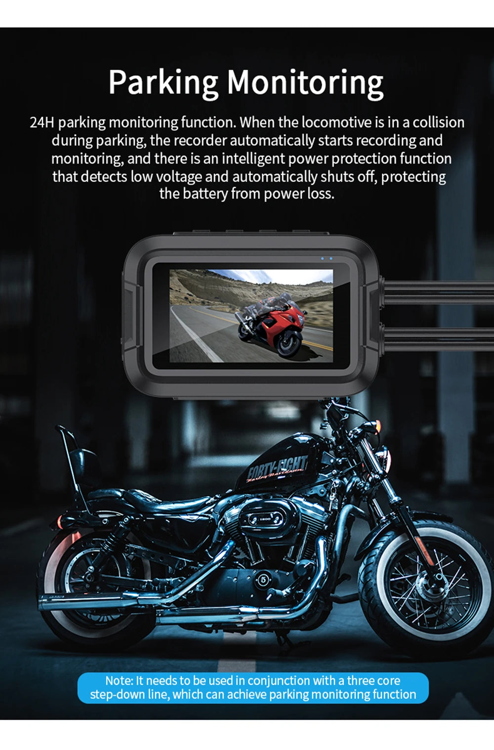 Dual 1080P Waterproof Motorcycle DVR Camera