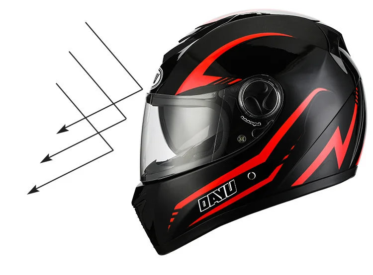 Dual Visor Full Face Modular Motorcycle Helmet