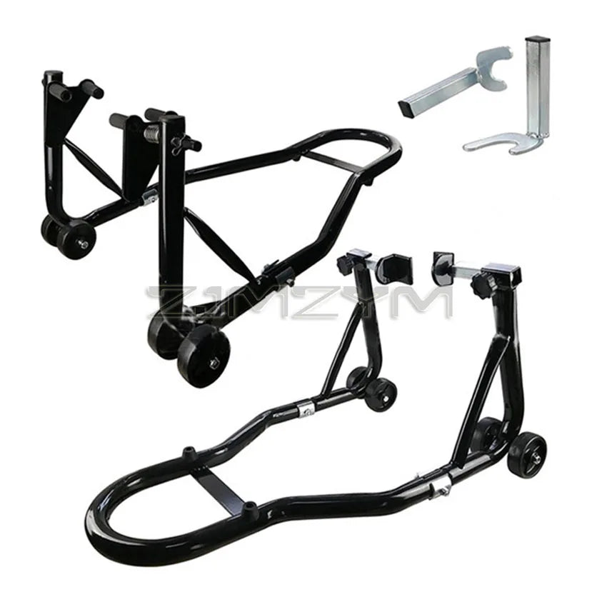 Motorcycle Front and Rear Wheel Stand Set