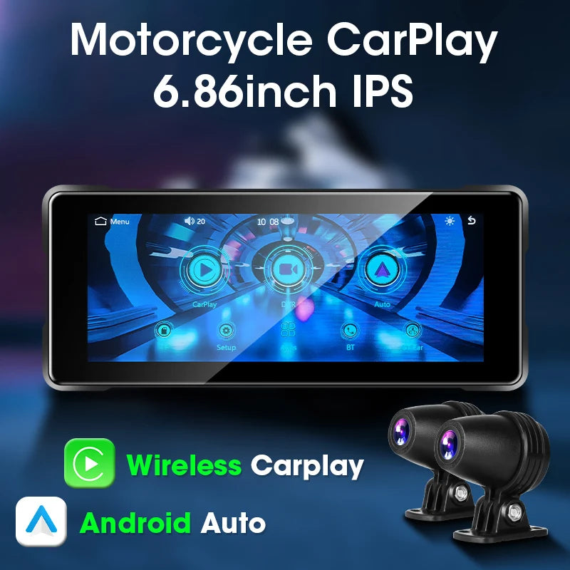 motorcycle CarPlay Android Auto screen
