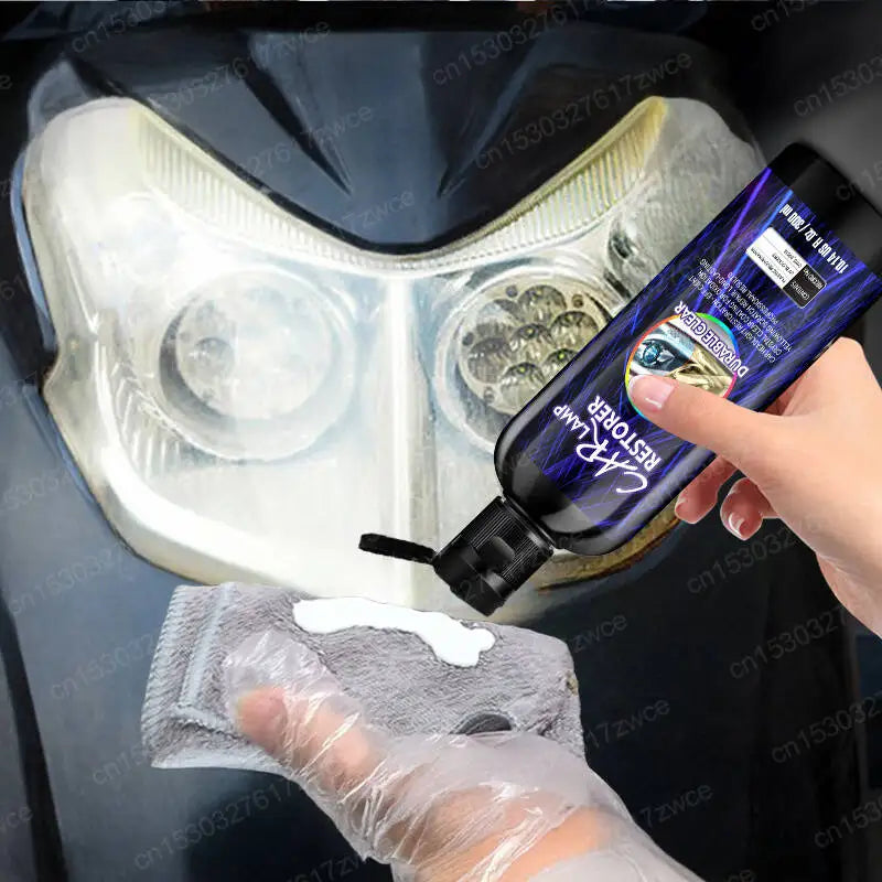 Motorcycle Headlight Restoration Polish