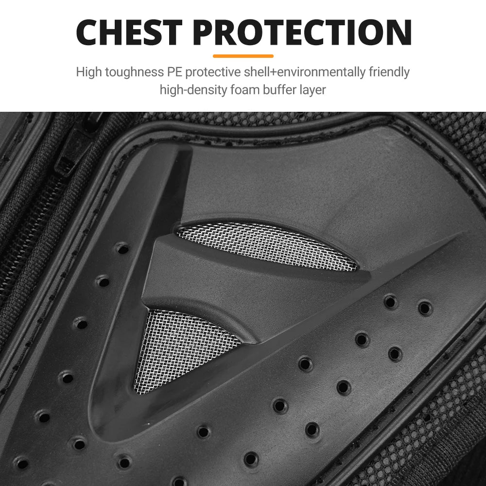 Kids Motorcycle Armor Vest Set with Elbow and Knee Pads