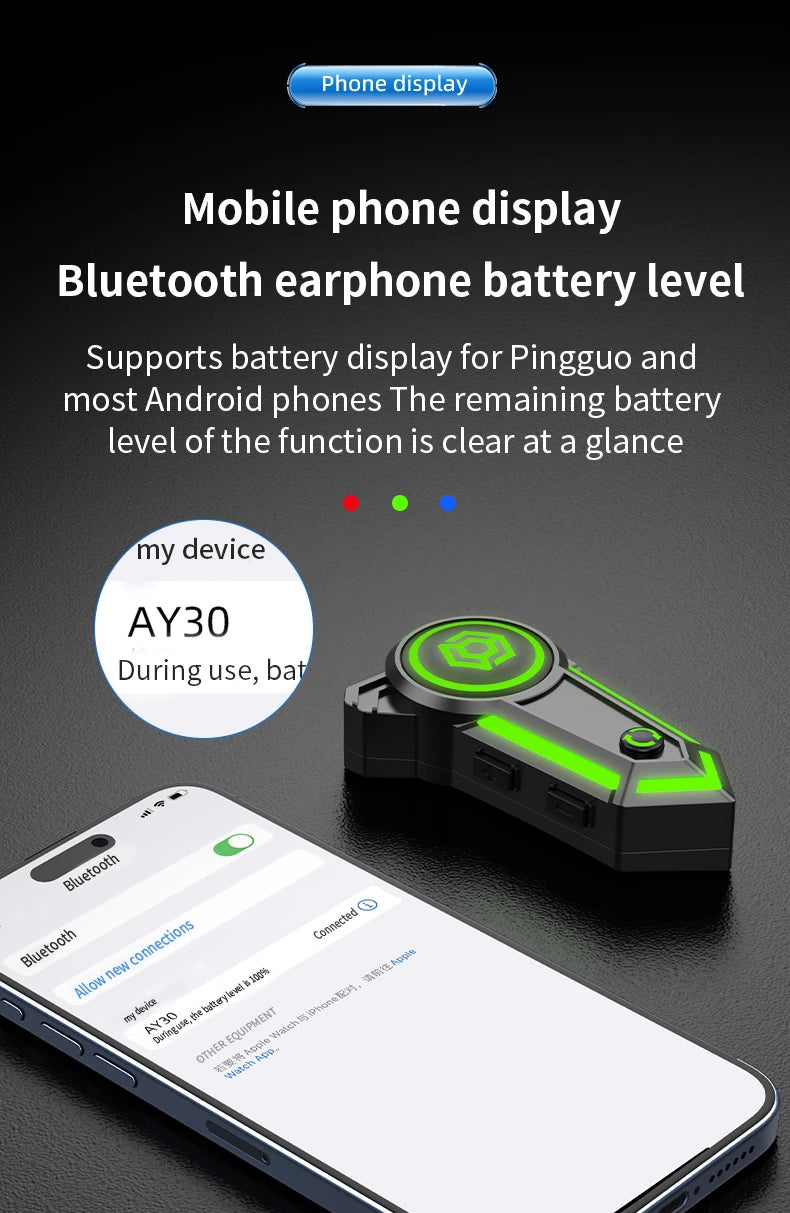 Bluetooth Motorcycle Headset