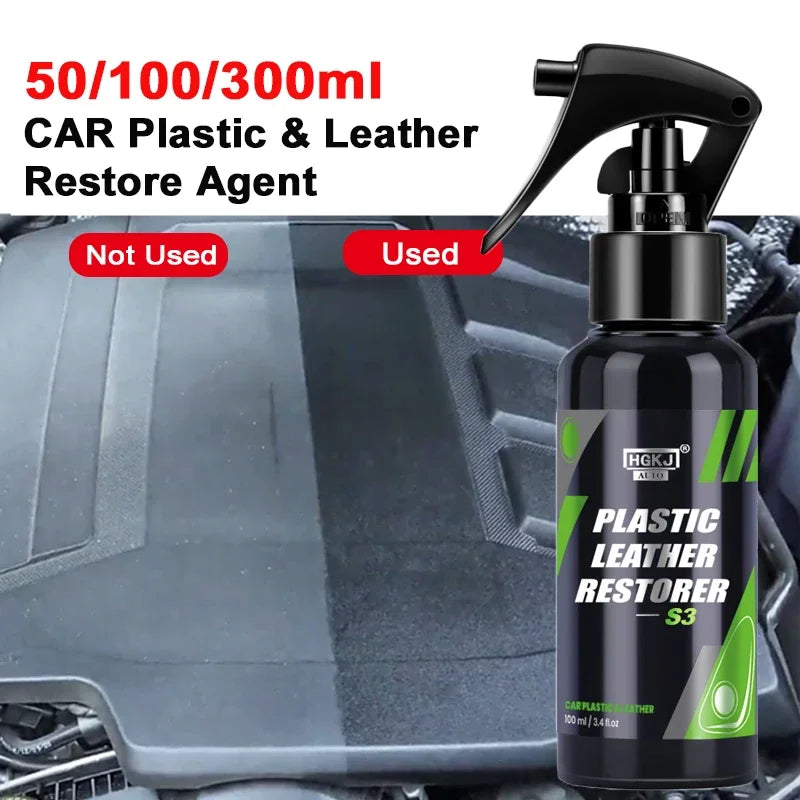 Motorcycle Plastic Restorer Back to Black Gloss Kit