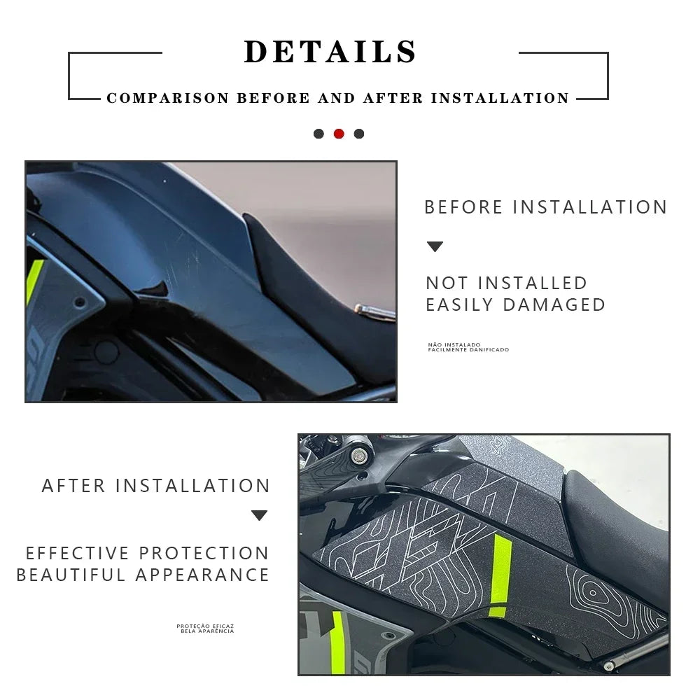 CFMOTO 450MT Tank Pad Sticker Set