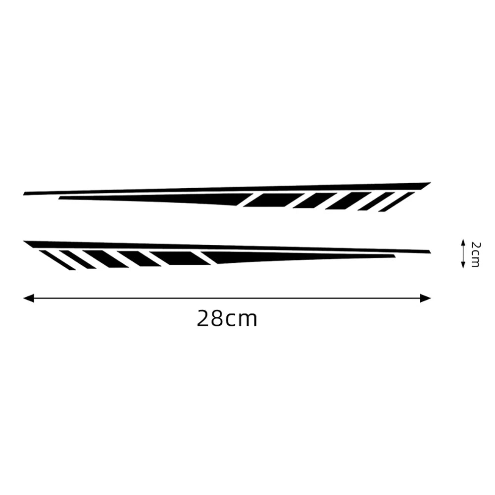 Universal Motorcycle Front Fender Reflective Vinyl Decals