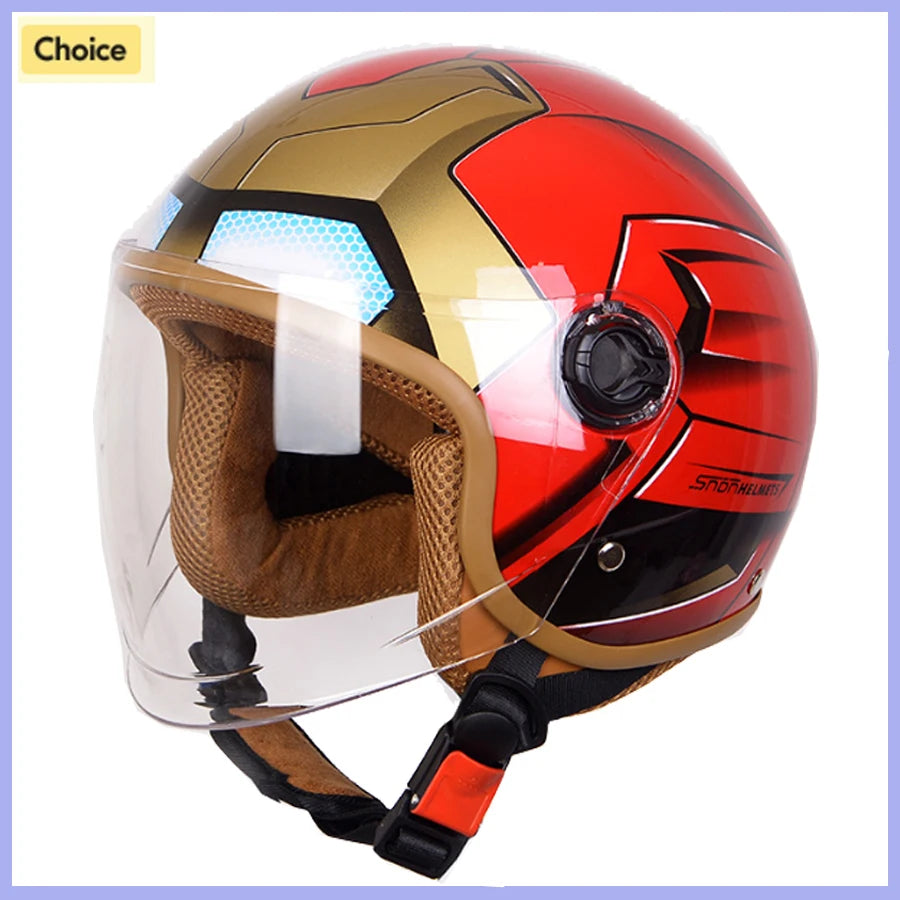 Kids Superhero Motorcycle Helmet