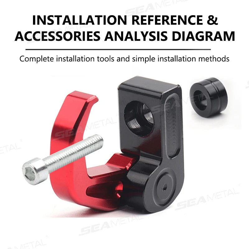 CNC Aluminium Motorcycle Helmet Hook