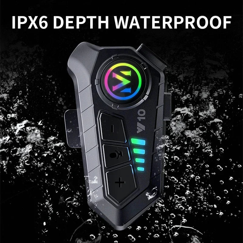 Bluetooth Helmet Headset Lights