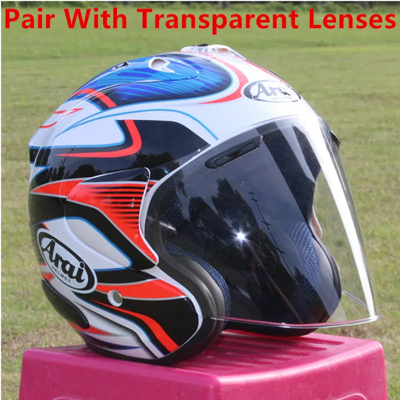 SZ-Ram 3 White Blue Open Face Motorcycle Helmet
