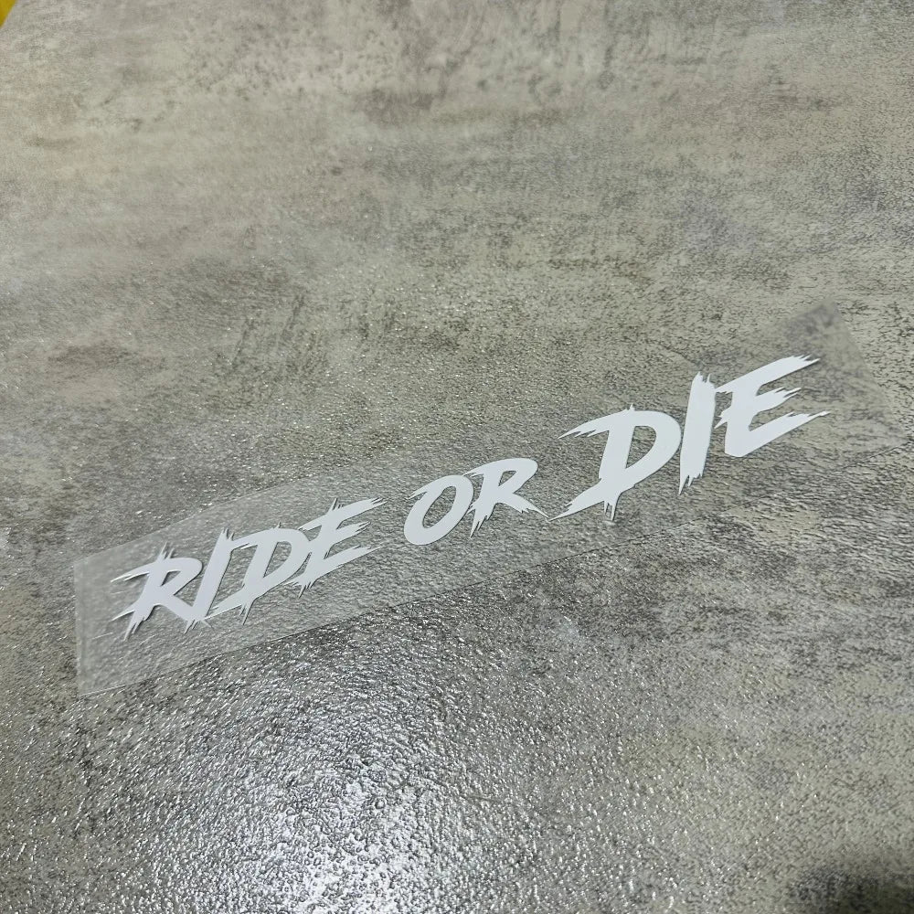 SC MOTO GN Ride or Die Helmet Decal