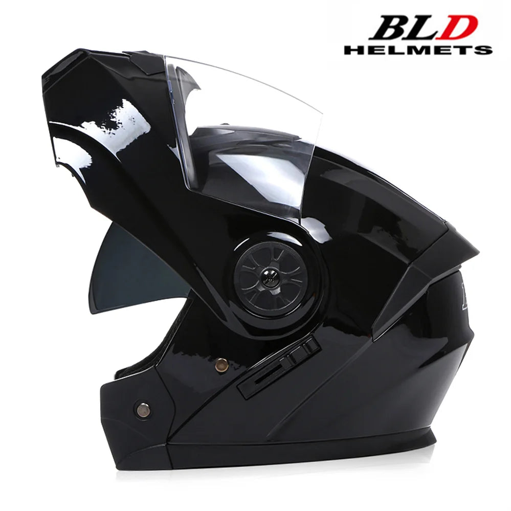 Dual Lens Flip-Up Modular Motorcycle Helmet