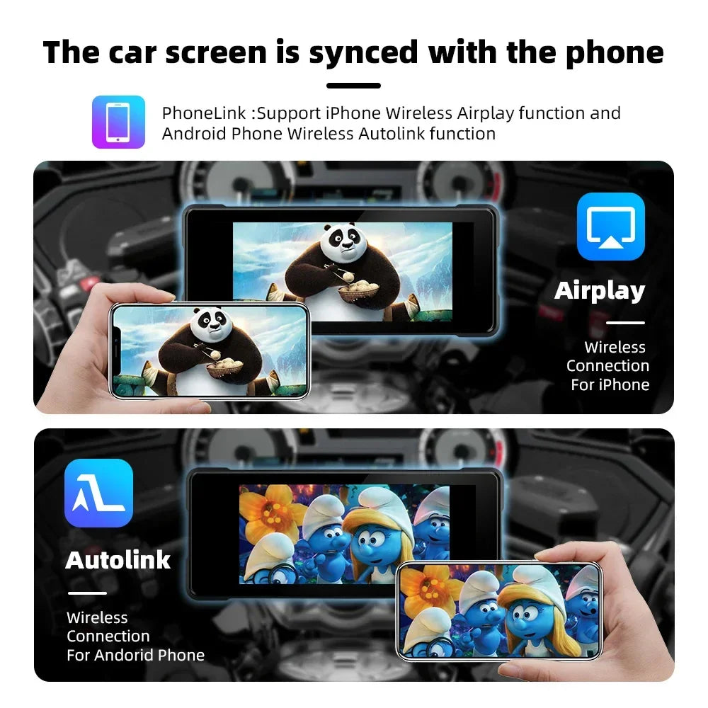 motorcycle CarPlay Android Auto screen