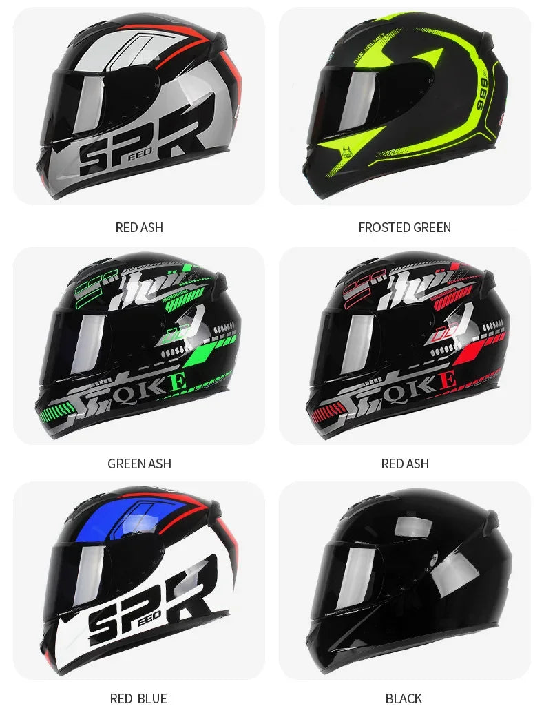 Spider Style Full Face Motorcycle Racing Helmet