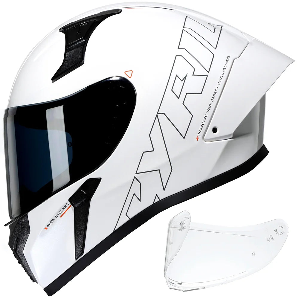 Premium Full Face Motorcycle Helmet - Dual Safety Certified