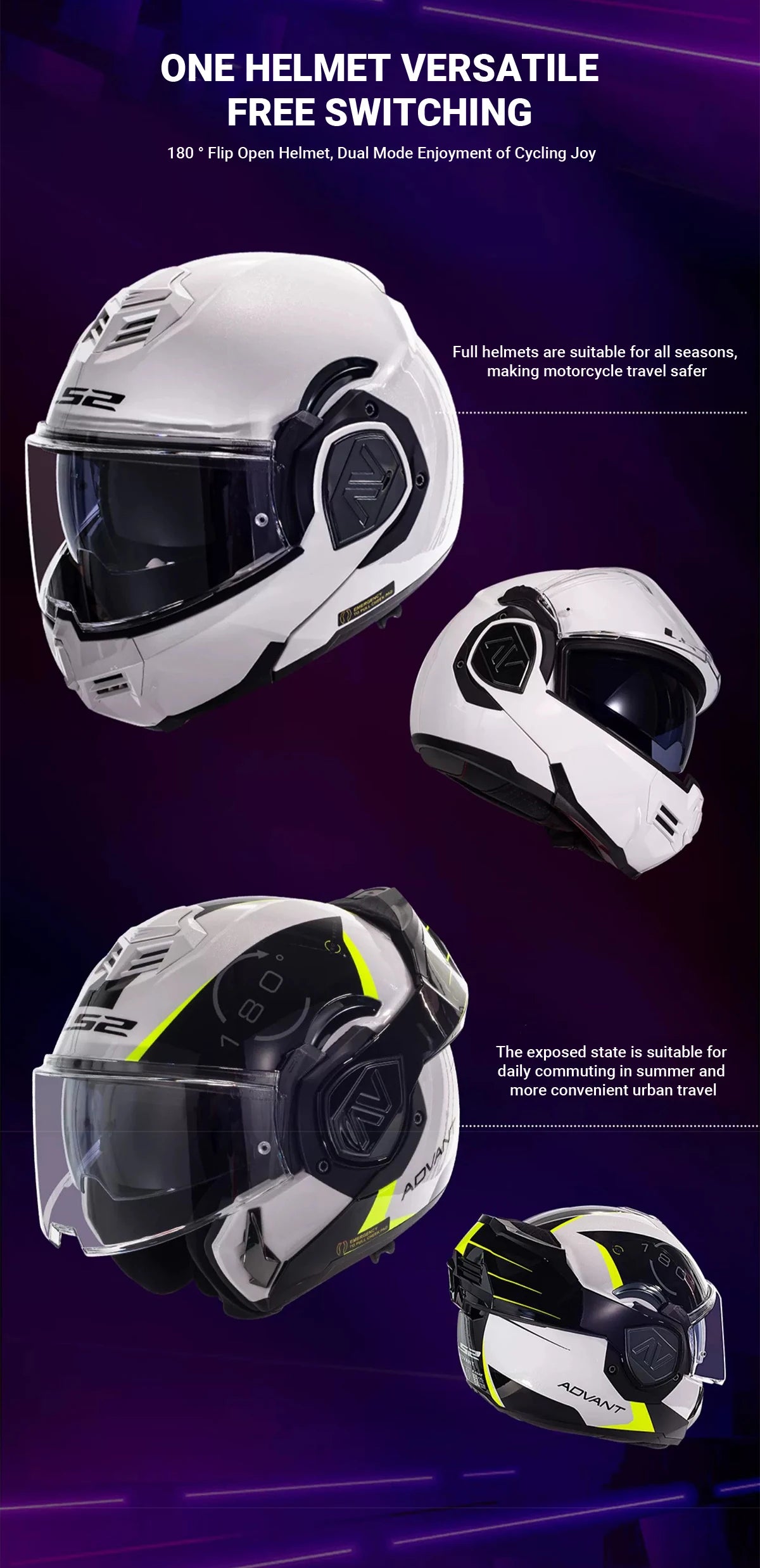LS2 FF906 Advant Modular Full Face Helmet