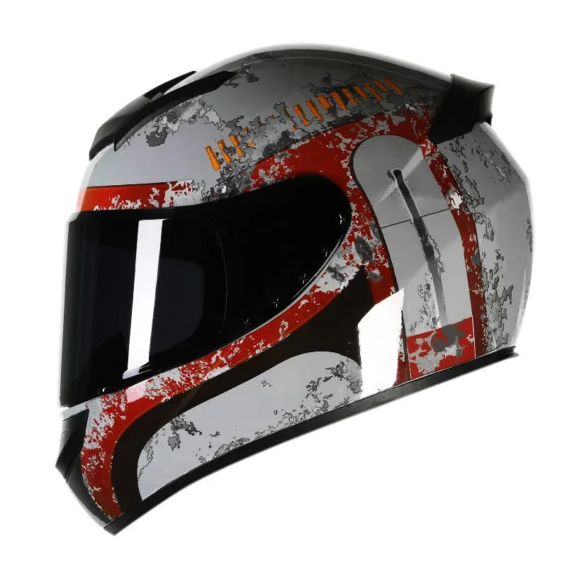 Spider Style Full Face Motorcycle Racing Helmet