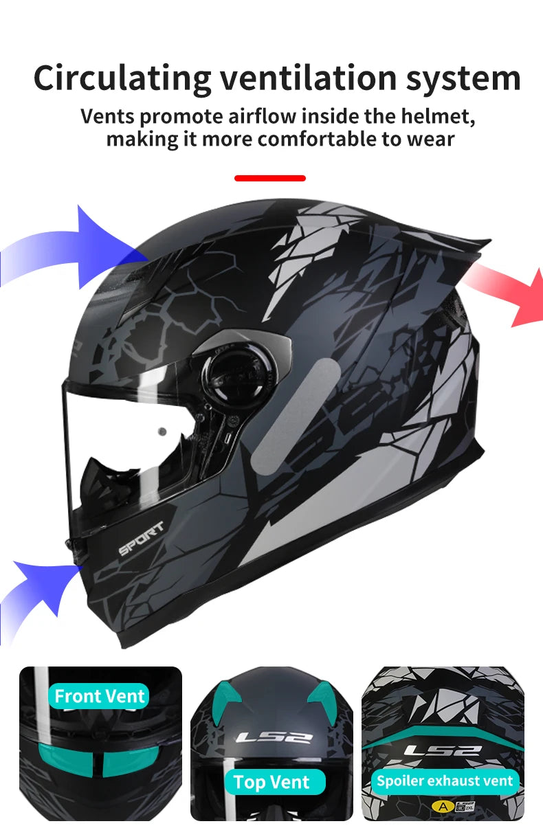 LS2 FF300 Full Face Motorcycle Helmet