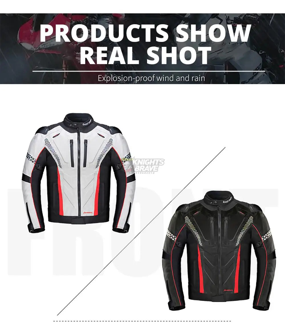 Men's Racing Motorcycle Jacket – Waterproof, Insulated