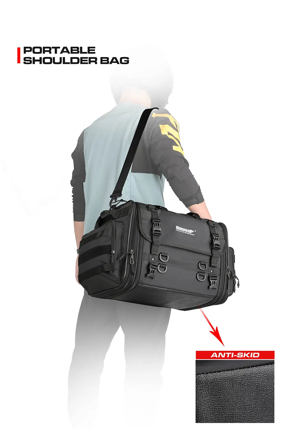 Waterproof Motorcycle Rear Seat Bag 35L-60L Luggage