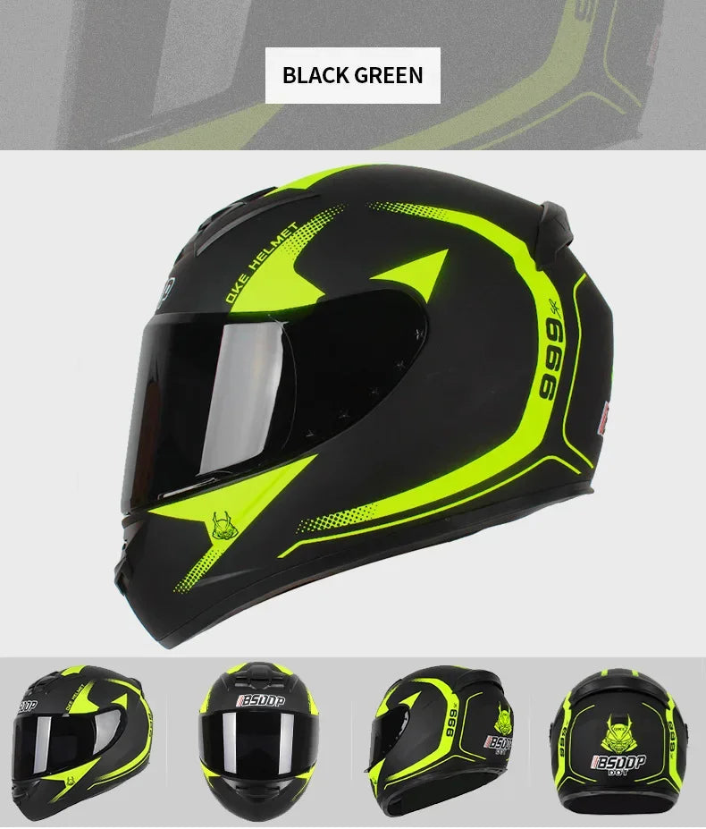 Spider Style Full Face Motorcycle Racing Helmet