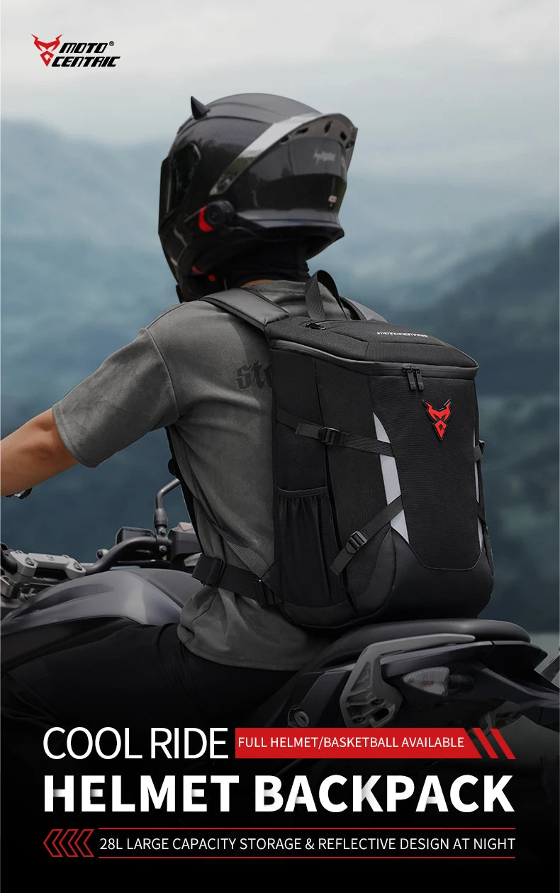 Reflective Waterproof Motorcycle Helmet Backpack