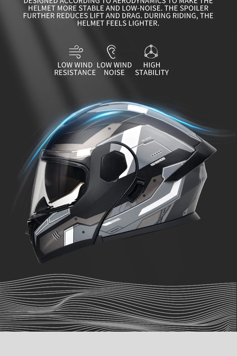 Dual Visor Open Face Motorcycle Helmet - DOT Certified