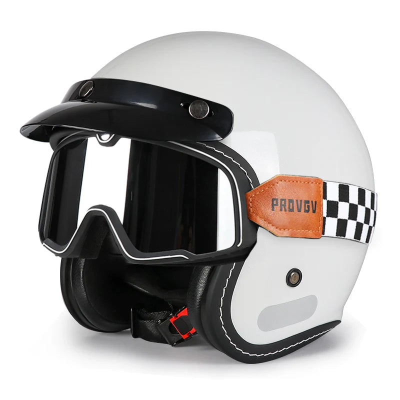 Retro Classic DOT Certified Motorcycle Helmet