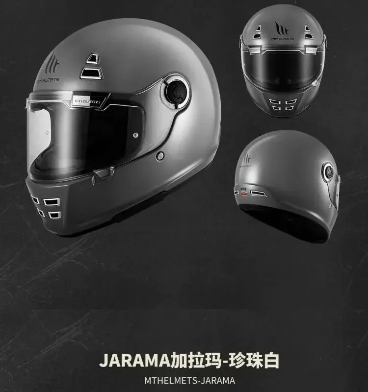 MT Jarama Retro Motorcycle Helmet