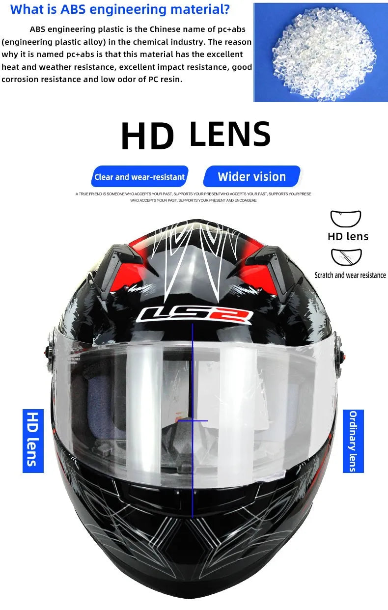 LS2 Full Face Motorcycle Helmet