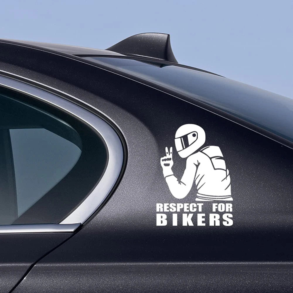 Respect Biker Vinyl 3D Sticker