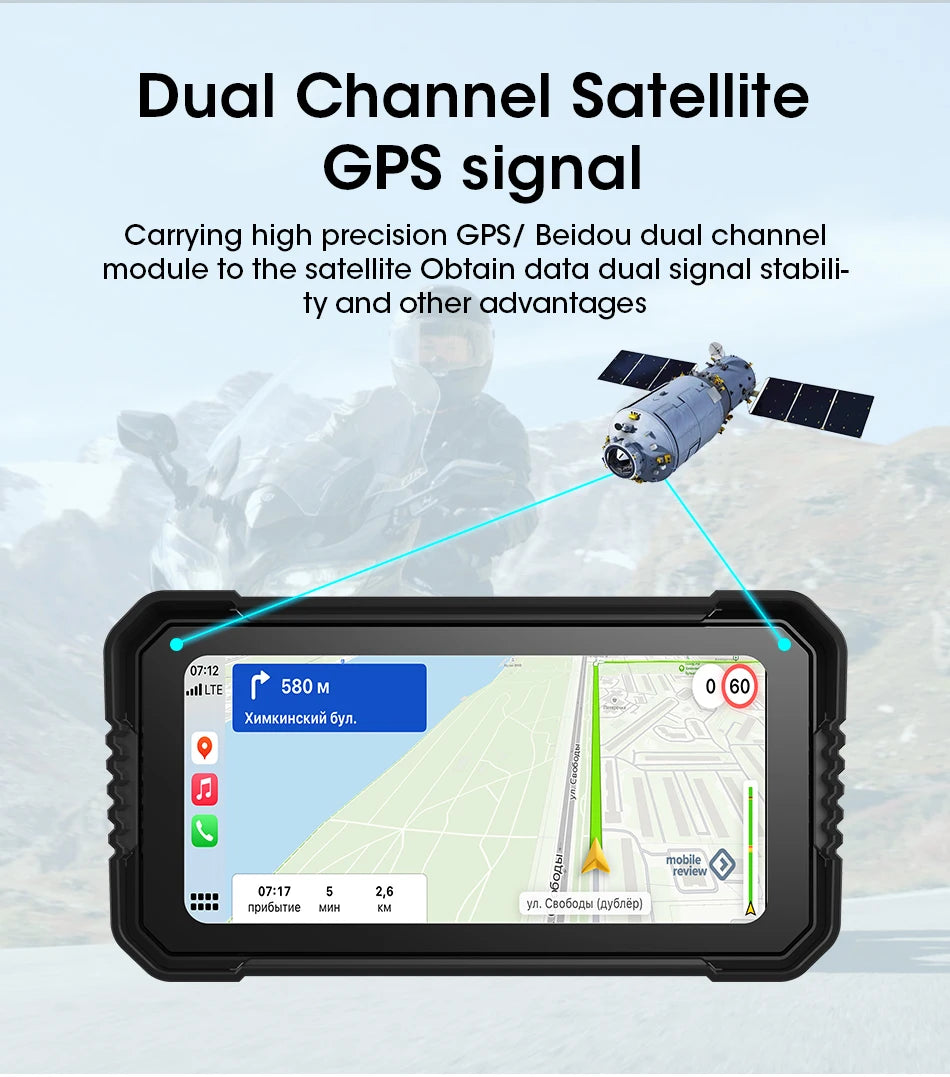 motorcycle touch screen GPS navigation system