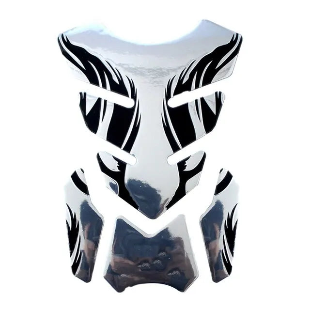 Motorcycle Tankpad Sticker Fishbone 3D Design